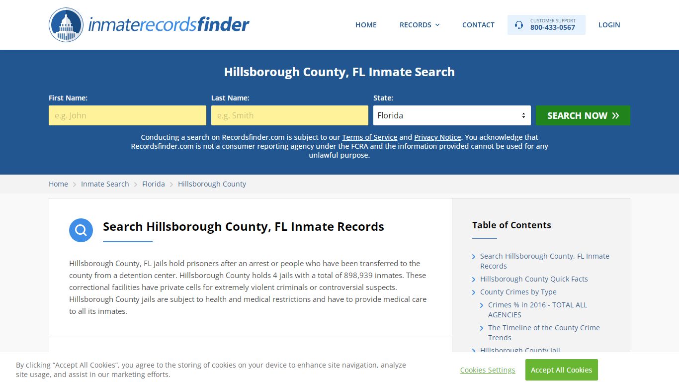 Hillsborough County, FL Inmate Lookup & Jail Records Online