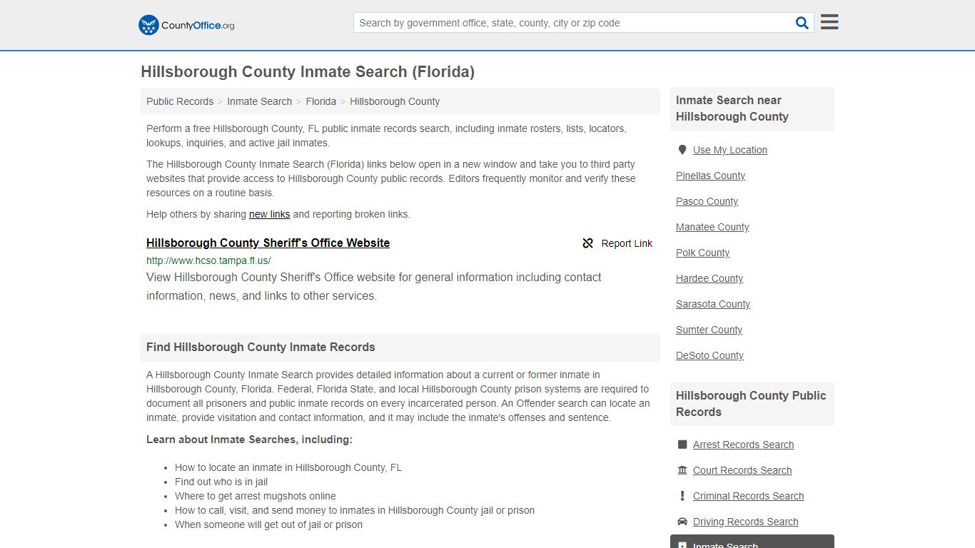 Inmate Search - Hillsborough County, FL (Inmate Rosters ...